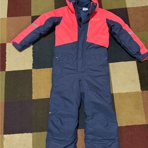NWOT Columbia Bright Pink and Navy Snowsuit